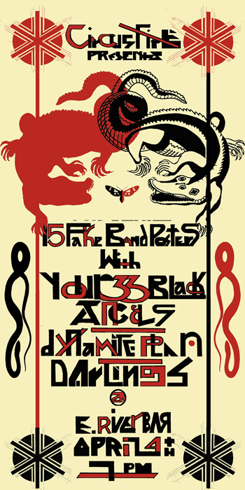 Circus Fire Show at E. River Bar April 4th at 7pm