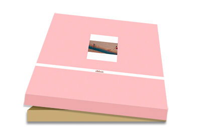 pink clothing box, ribbon theme