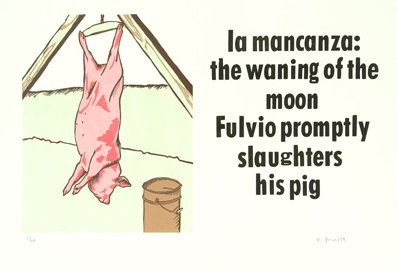 Mancanza Series #3, 18" x 24", linocut and woodtype, 2010 E tomasetti