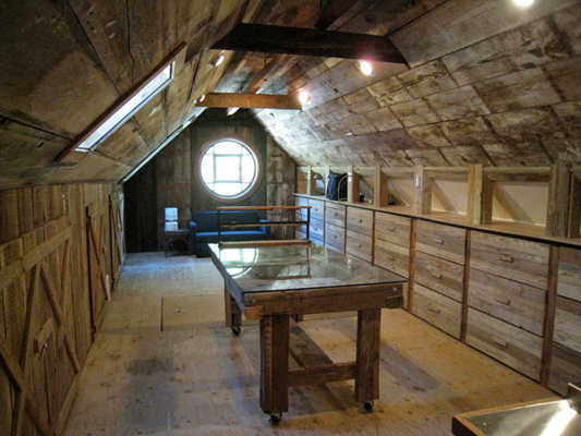 Print making studio, North windwo